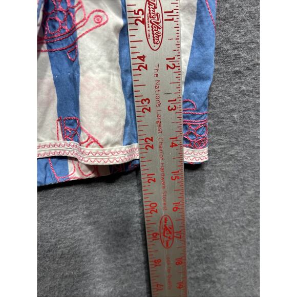 Lilly Pulitzer Jarvey Blue White Striped Turtle Bow Skort Womens Size 8 - Picture 9 of 13